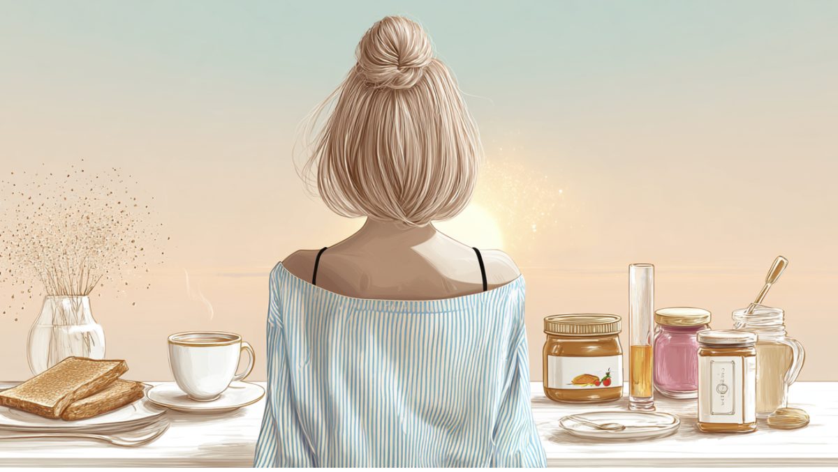 Le soleil sur mon visage et l'odeur du pain grillé