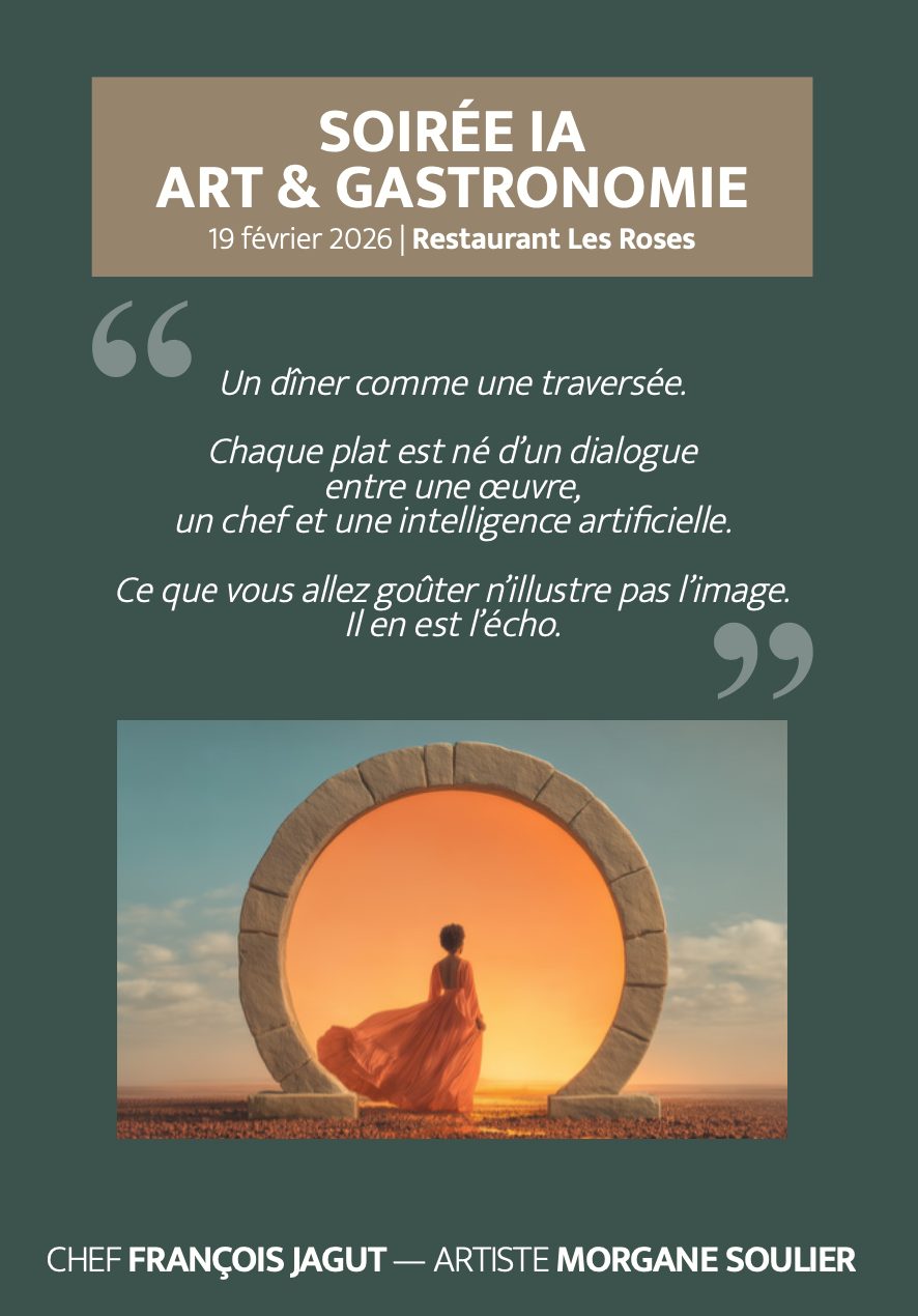 Première mondiale : on a créé un dîner accords mets / oeuvres générées par l’IA